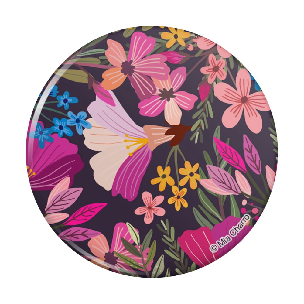 Haruna Floral Pattern Kitchen Refrigerator Locker Button Magnet ...