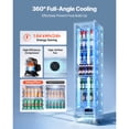thumbnail image 5 of KFFKFF Commercial Glass Door Refrigerator, 8.3 Cu.Ft / 235 L Upright Beverage Cooler with Adjustable Shelves, LED Lighting & Casters for Homes, Shops, and Bars, 5 of 9