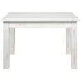 thumbnail image 6 of Emma + Oliver 46" x 30" Rectangular Antique Rustic White Solid Pine Farm Dining Table, 6 of 12