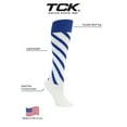 thumbnail image 2 of TCK Krazisox Candy Stripe Knee High Socks - Royal White, 2 of 2