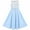 Ice Blue, variant on Girls Dress Rhinestone Chiffon Dance Ball Maxi Gown 7 Years