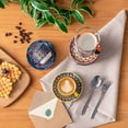 thumbnail image 5 of malacasa Coffee Mug Set, 2.5oz Porcelain Stackable Espresso Cups with Saucers and Metal Stand, Espresso Mugs Cups Set of 6, Microwave Dishwasher Safe, 5 of 9