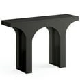 thumbnail image 5 of Resenkos Entryway Table, Console Sofa Table,47" Console Table, Wooden Entryway Table Sofa Table with Arch Base,Black, 5 of 5