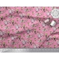thumbnail image 3 of Soimoi Rayon Fabric Hummingbird,Leaves & Rose Floral Printed Fabric 1 Yard 56 Inch Wide, 3 of 3