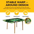 thumbnail image 4 of St. Patrick's Day Table Cloths for 3 Foot Rectangle Tables, Green Truck Lucky Shamrocks Farmhouse Check Patio Waterproof Elastic Fitted Tablecloths, Washable Rectangular Table Cover for Camping, 4 of 8