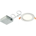 thumbnail image 2 of Diodesy- Pack of 4 LED18JBOXDL/8/940/WHRD/D 8 Inch LED Flush Mount Ceiling Downlight, Round Recessed Baffle Trim with Metal Jbox, Dimmable 4000K Cool White, 18W (100Watt Equiv), 1400 Lumens, UL Listed, 2 of 4
