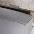 thumbnail image 2 of Emmory Indoor Minimalist Acacia Wood Left Sided Sofa with Cushions, Grey Finish and Grey, 2 of 6