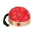 thumbnail image 3 of Sombrero oriental chino, juego de rol, sombrero de emperador para carnaval, cosplay, espectáculo de disfraces Rojo 48cm, 3 of 8