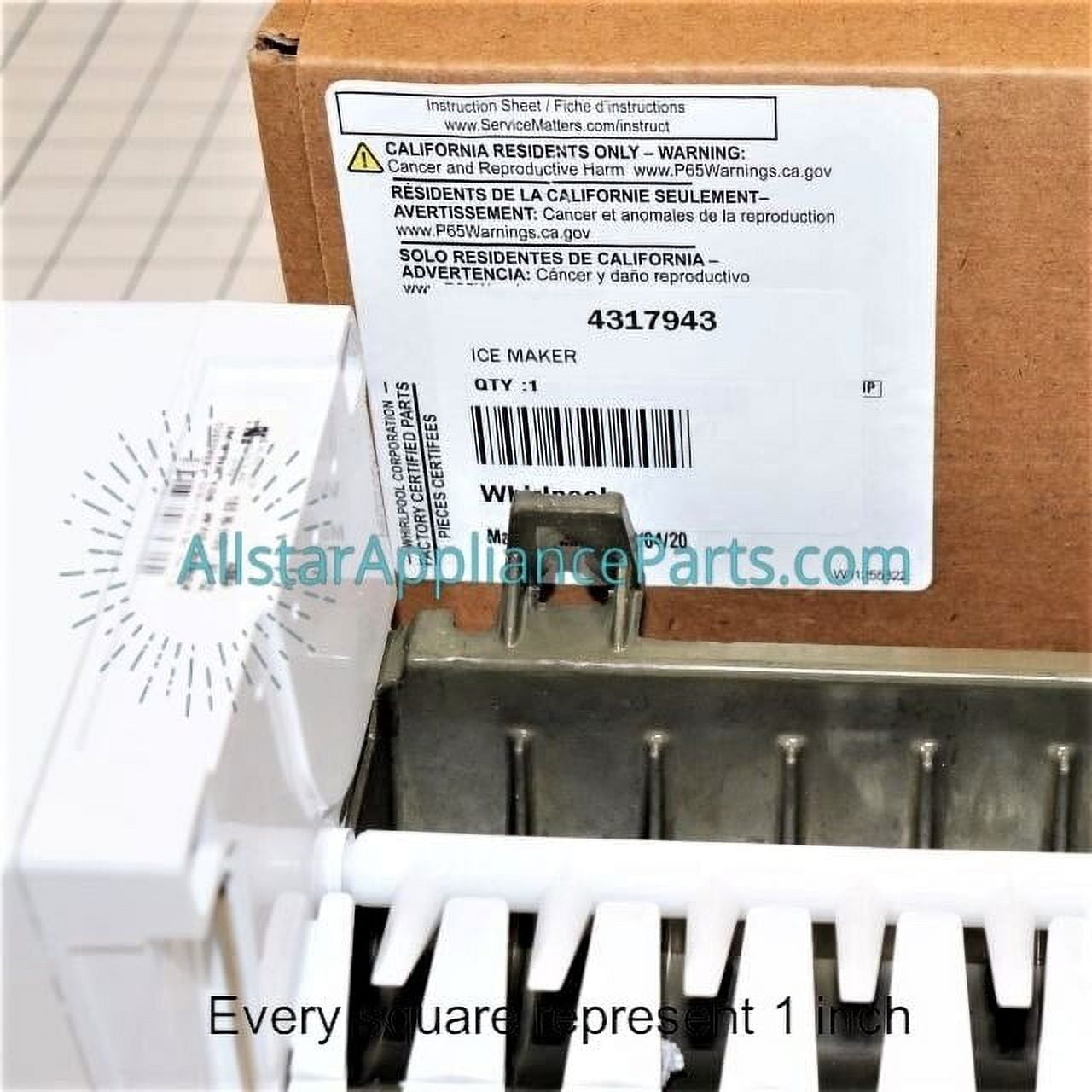 Whirlpool 4317943 Genuine OEM Ice Maker