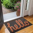 thumbnail image 2 of Happy Halloween Front Door Mat Anti Slip Pumpkin Spooky Doormat Plain Outdoor Inside Floor Rugs Crystal Velvet 30x17 Inches, 2 of 7