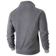 thumbnail image 5 of KHONTS Men's Quarter Zip Polar Fleece Pullover Sweatshirts Long Sleeve Half Zip Fleece Jacket Thermal pullovers Grey XXL, 5 of 9