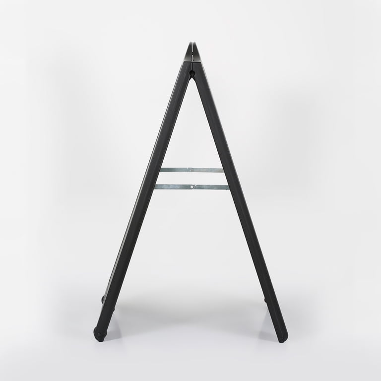 M&T Displays Black A-Frame Sidewalk Sign – Weatherproof With 2x PARKING LOT FULL Stickers (24x36 Inch)