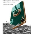 thumbnail image 6 of Case for iPhone XR Case 6.1" Slim Silicone Electroplated Bumper Cover with Ring Stand Shockproof Impacted Holder Soft Flexible TPU Phone Cases - Green, 6 of 9