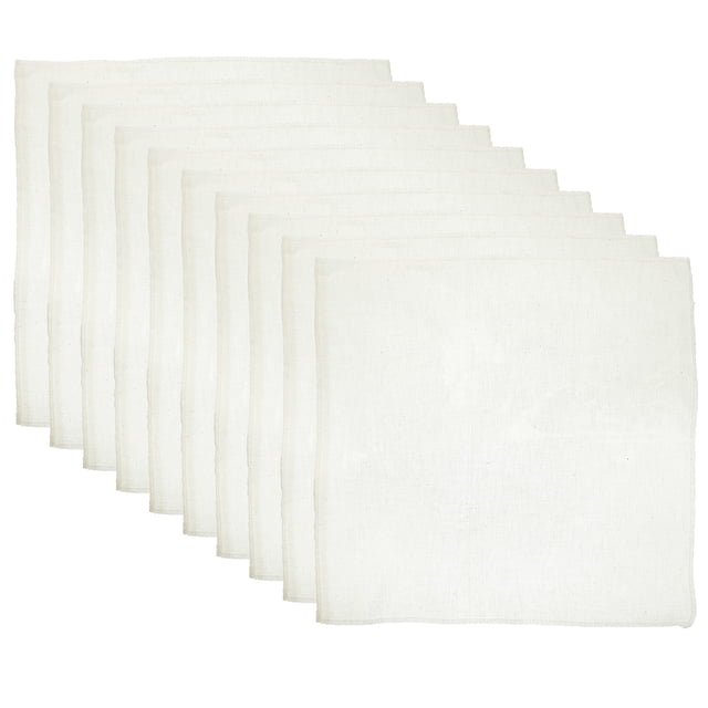 10 Pcs Passoire en Coton Non Blanchi Réutilisable pour Cuisiner