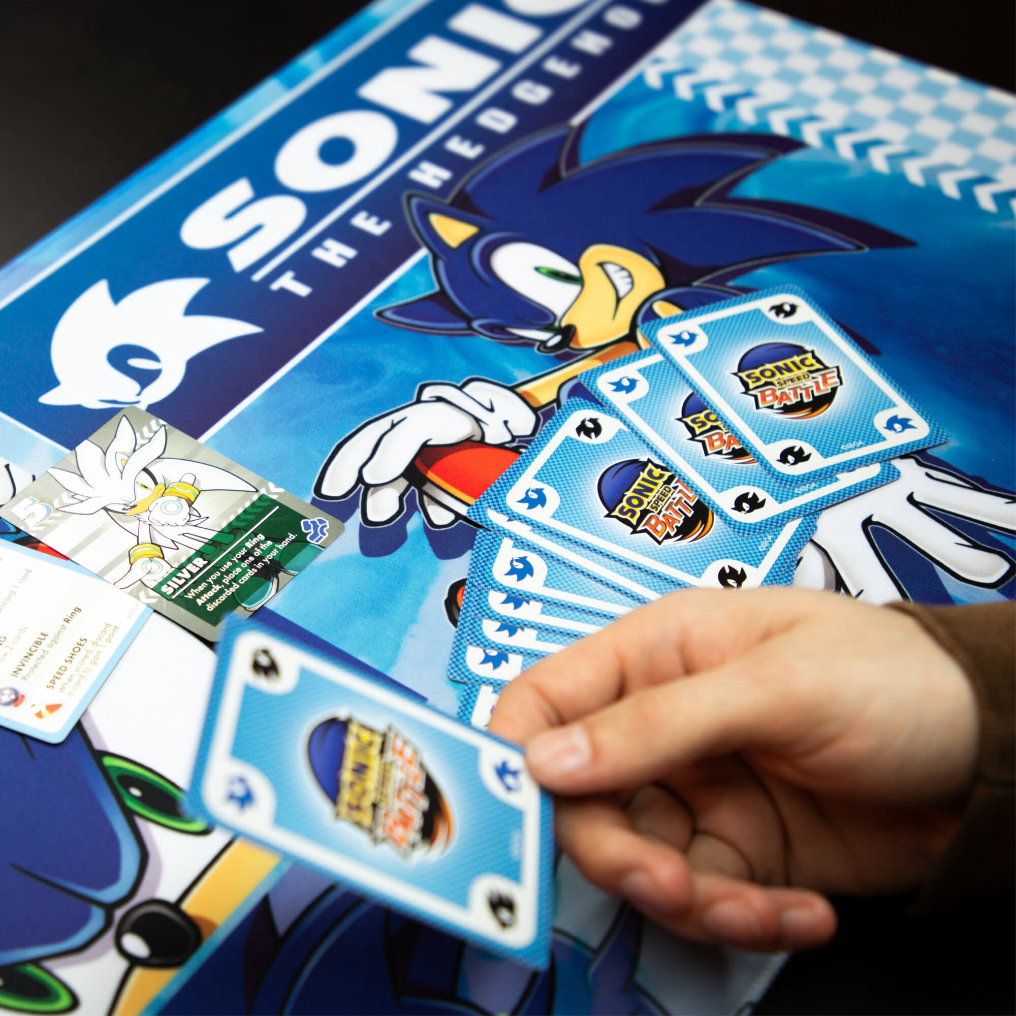 KESS: Sonic: Playmat - Modern Sonic - 23.75 x 13.5" Neoprene, Non-Slip, Tabletop Accessory, Comfort & Protection, Card-Board-Dice-RPG Games, Mouse Pad