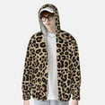thumbnail image 4 of Balery Leopard Print-1 Men's Women's UPF 50+ Sun Protection Lightweight Hoodie Performance Long Sleeve Shirt for Fishing Running-, 4 of 9