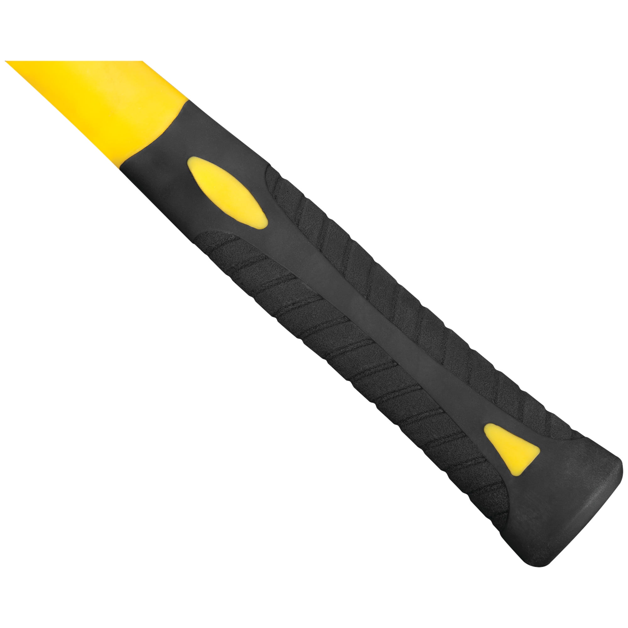 Performance Tool M7105 Heavy Duty Fiberglass Handle Hammer with Anti-Shock Rubber Cushion Grip and Mirror Polished Striking Face, 11-Inch Handle