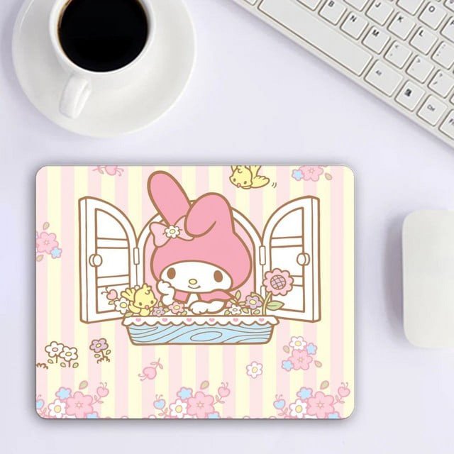 2024 My Melody Kawaii Mousepad Mousepad Game Pc Accessories Overlock MouseMat Computer Desk Mat LXY