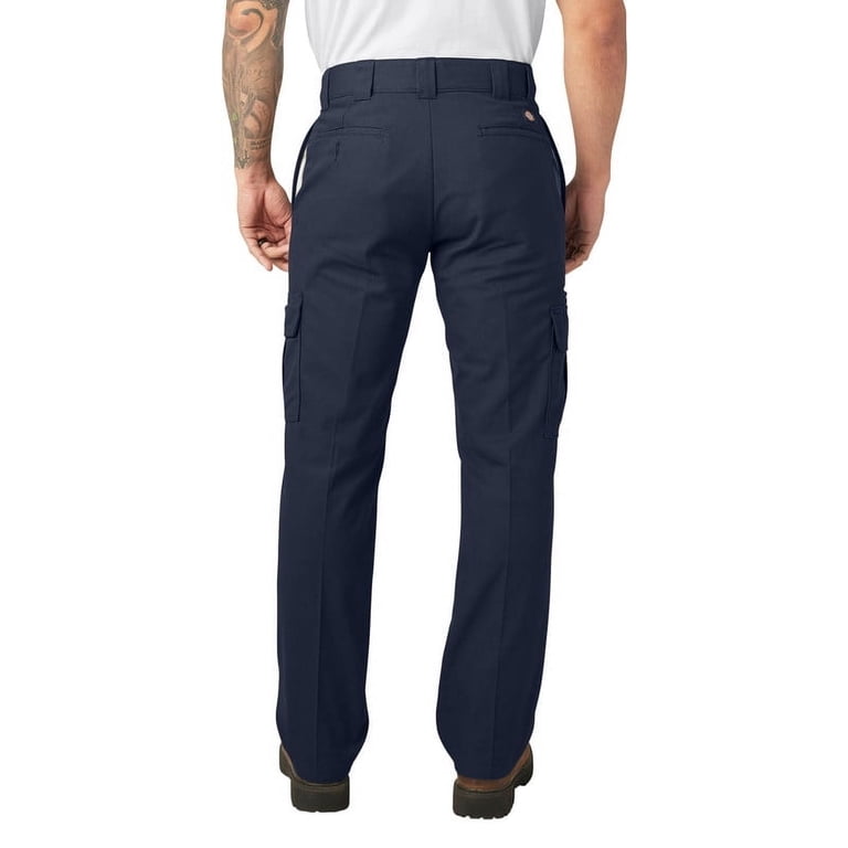 Dickies Pantaloni Cargo Uomo – Flex Regular Fit, Blu Navy, Taglia 32W X 30L – Anti Macchia E Antipiega