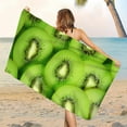 thumbnail image 5 of Kezqiaxn Summer Fruit Beach Towels 70x140cm Microfiber Kiwifruit Beach Towel Super Lightweight Bath Towel Sandproof Beach Blanket Multi-Purpose Towel for Swimming Yoga Pool Beach Supplies, 5 of 9