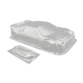 thumbnail image 3 of 1:28 Base de rueda de la base de ruedas de 98 mm PARTE RC Cubierta de carcasa del carrocería Cuerpo de automóvil de PC transparente para el modelo RC, 3 of 8