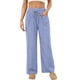 thumbnail image 4 of Amzcrzy Pantalones Mujer A Rayas Informales Cintura Alta Cordón Elástico Tipo Bóxer Cómodos Holgados Anchos Con Bolsillos Tallas S-2XL Azul, 4 of 8