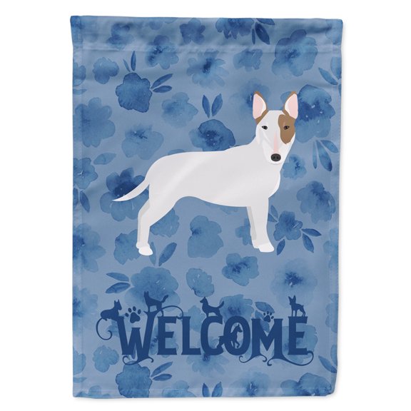 Carolines Treasures CK6078CHF Bull Terrier Welcome Flag Canvas House Size Large multicolor