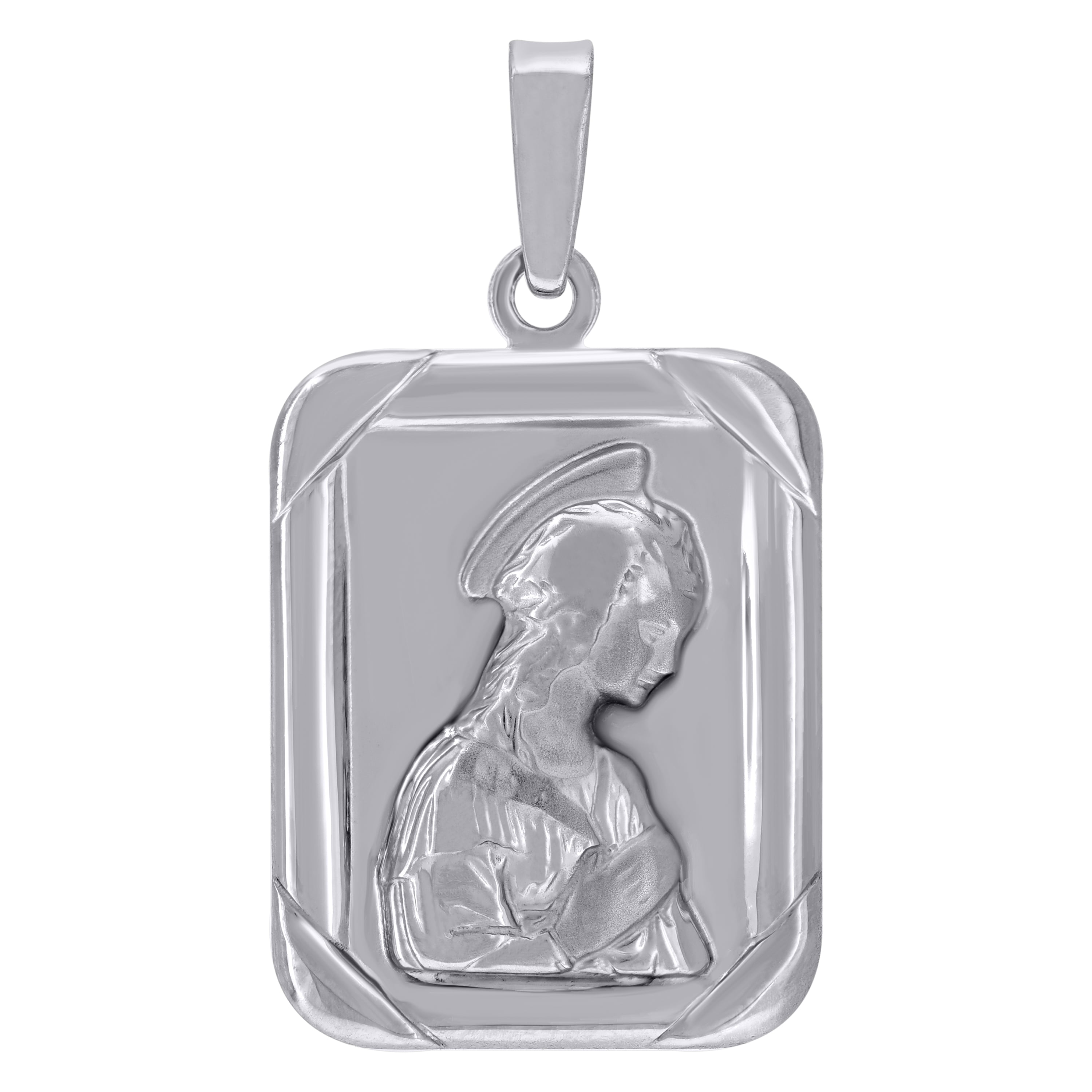FB Jewels 925 Sterling Silver Womens Round CZ Cross Religious Fashion Charm Pendant FB Jewels 925 Sterling Silver Womens Round CZ Cross Religious Fashion Charm Pendant