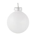 thumbnail image 3 of 10-Piece Shiny and Matte Silver White Glass Ball Christmas Ornament Set 1.75" (45mm), 3 of 5