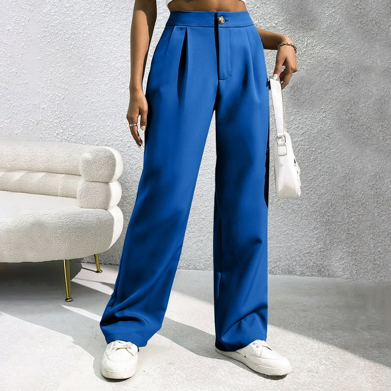 Ovticza Women Wide Leg Dress Pants High Waisted Loose Fit