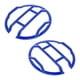 thumbnail image 1 of Bisel de recorte de faro Unique Bargains, bisel de faro, decoración de cubierta de faro para Ford Bronco 2021-2024, azul ABS, 1 par, frontal izquierdo, frontal derecho, 1 of 1