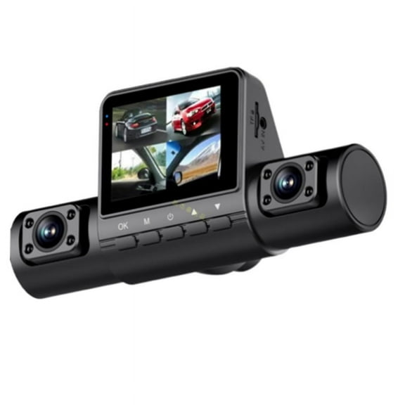 2.0-Inch Car Quad-Record HD Night Vision Tachograph Car Front and Rear Left and Right Simultaneously Recording