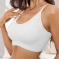 thumbnail image 6 of MEICHEN Jelly Bras for Women Plus Size Wireless Bra Deep V Full Supportive Older Back Coverage Bralette Trendy Summer Fall Essentials Clothes, 6 of 8