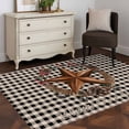 thumbnail image 3 of Farmhouse Country Area Rugs 4x6 ft Star Bless This Home Black Buffalo Plaid Washable Rug Non Slip Indoor Carpet Absorbent Floor Mat for Living Room Bedroom Dining Room, 3 of 9