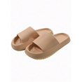 thumbnail image 4 of Women's Fashionable Solid Color Slippers In Rose Red With Neon Pink Single Strap, 4 of 4