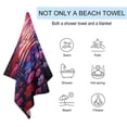 thumbnail image 2 of Independence Day Of The United States Flag Beach Towel, Microfiber Beach TowelsAbsorbent, Compact, Beach Blanket, Lightweight Towel for The Swimming, 2 of 7