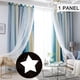 thumbnail image 1 of UKAP Ojales Blackout Cortina de ventana Aislamiento térmico Habitación Panel de cortina de oscurecimiento Doble capa Hueco Estrella Niños Tratamientos de ventana Cortinas de ventana, 1 of 9