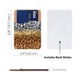 thumbnail image 2 of WIRESTER Self-Adhesive PU Leather Card Holder Stick on Pocket Credit Card Case Pouch Wallet for Apple Samsung Motorola LG Smart Phones - Yellow Glitter Black/White Leopard & Black/Yellow Leopard, 2 of 6