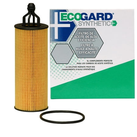 ECOGARD S10040 Cartridge Engine Oil Filter for Synthetic Oil - Premium Replacement Fits Jeep Grand Cherokee, Wrangler, Cherokee / Dodge Grand Caravan, Charger, Journey, Durango, Challenger,
