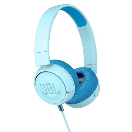 JBL JR 300 Kids On-Ear Headphones with Safe Sound Technology (Blue)