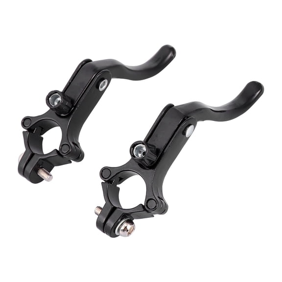FOMIYES Black Aluminum Bike Brake Lever Durable Easy to Install for Cycling 1Pair