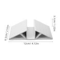 thumbnail image 2 of OULII 4pcs Sturdy Groove Fittings Plastic Triangle for Household Use, 2 of 8
