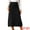 Black, variant on DARING DIVA Women's Sweater A Line Elastic High Waist Stretchy Midi Skirt XL Apricot