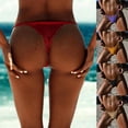 thumbnail image 4 of Sexy Womens Bikini Bottom G-String Brazilian Thongs Swimwear Swimsuit Bottom Bathing Suit S-XL, 4 of 4