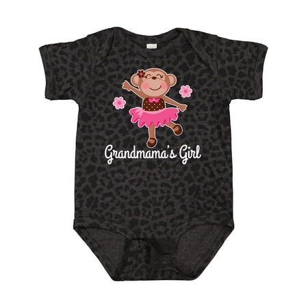 

Inktastic Grandmama Girl Ballerina Monkey Gift Baby Girl Bodysuit