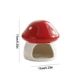 thumbnail image 3 of PpgejGEK Mushroom-Shaped Ceramic Hamster Hideaway House Cozy Cave Hideout for Small Animals Cage Decorative Pet Accessory, 3 of 9