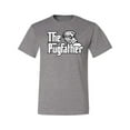 thumbnail image 2 of Wild Bobby,The Pugfather Funny Godfather Movie Logo Pug Parody, Father's Day, Men Graphic Tees, Heather Grey, 4XL, 2 of 3