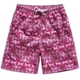 thumbnail image 5 of Funny Summer Swim Trunks for Kids, Quick Dry Swim Shorts for Boys and Girls, Bathing Suits, Swimwear, Swim Shorts with Various Colors & Designs, Quick Dry Nylon Shorts, Pink (Turtle), 5-6T, 5 of 7