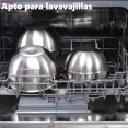 thumbnail image 4 of Bowls de Cocina, Juego de Bowl Acero Inoxidable con Tapa Herm&eacute;tica, 7pcs Tazones para Mezclar, Boles Mezcladores para Ensalada, Cuencos de Mezcla Apilables Ideal para Cocinar, Hornear y Pre, 4 of 9