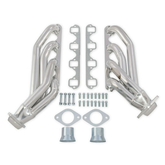 Scott Drake C5ZZ-9430-CC-SH Shorty Headers Silver Ceramic Coated